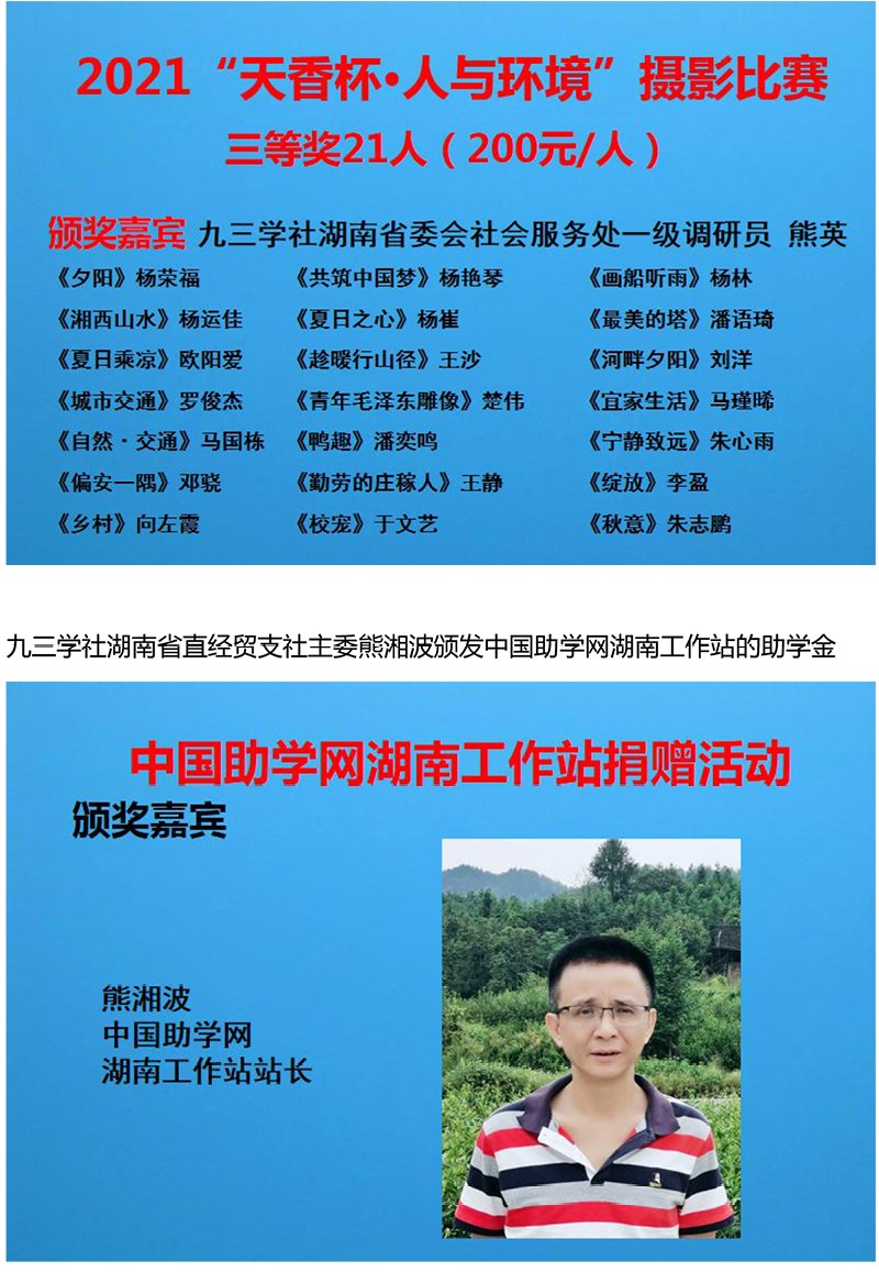 2021年“天香杯·人與環(huán)境”